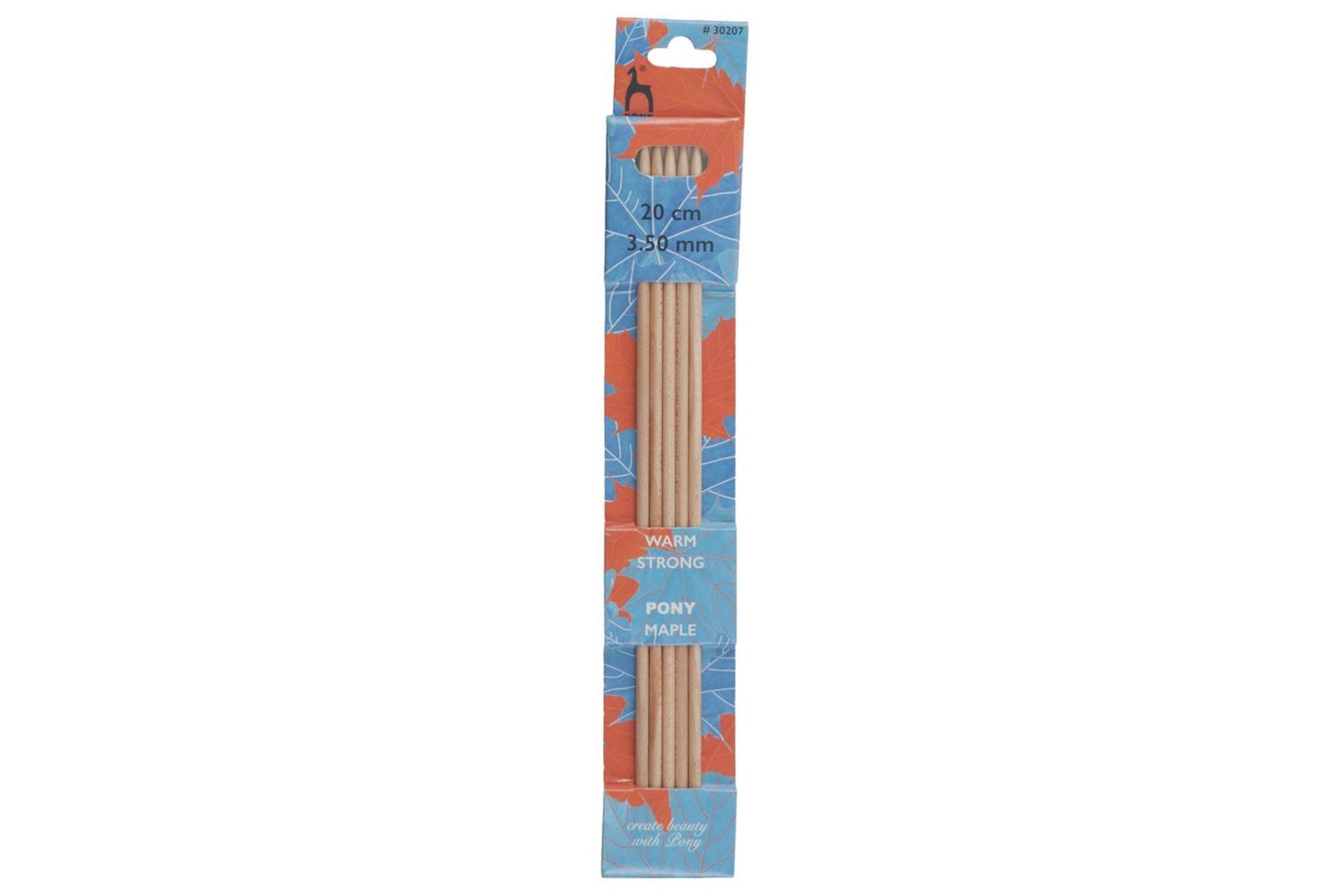 Pony Gro-p30207 - Maple De Kp 20cmx35 - Knitting Pins Double