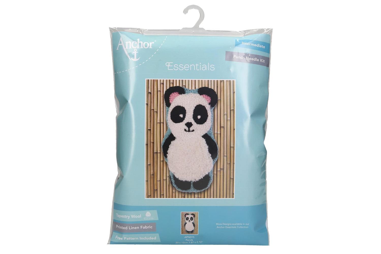 Anchor Gro-apn015 - Cuddly Friend Panda - Punch Needle Kit C