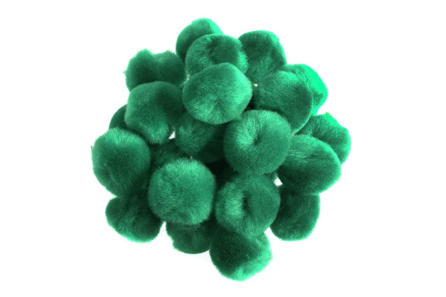Trimits Gro-pp3g - Pom-poms 1in Pk100 - Pom Poms 25cm Green 