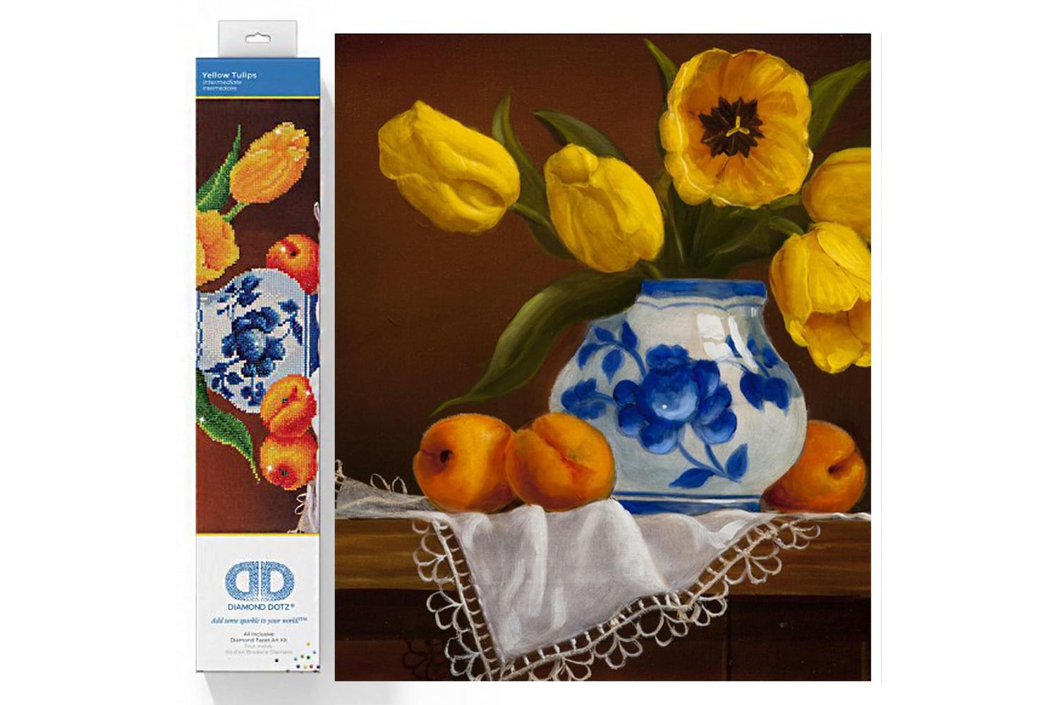 Diamond Dotz Gro-dd9.004 - Yellow Tulips - Diamond Painting 