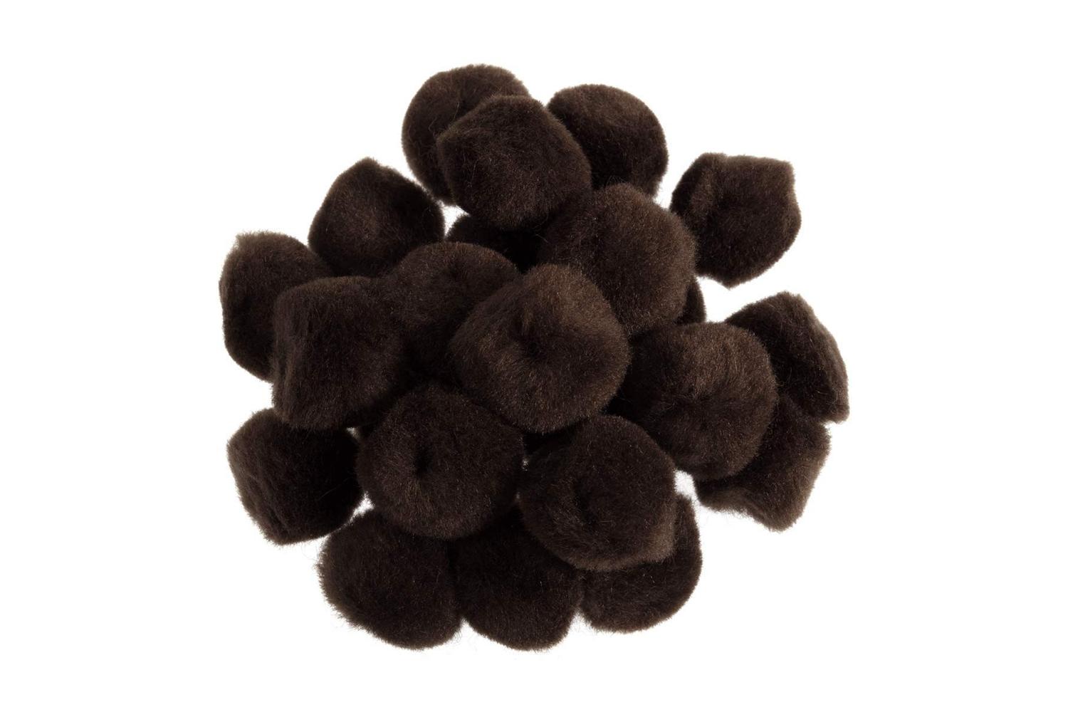Trimits Gro-pp3br - Pom-poms 1in Pk100 - Pom Poms 25cm Brown