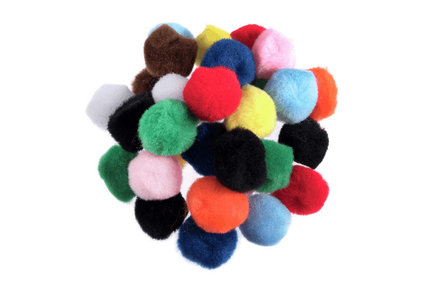 Trimits Gro-pp3mx - Pom-poms 1in Pk100 - Pom Poms 25cm Mixed
