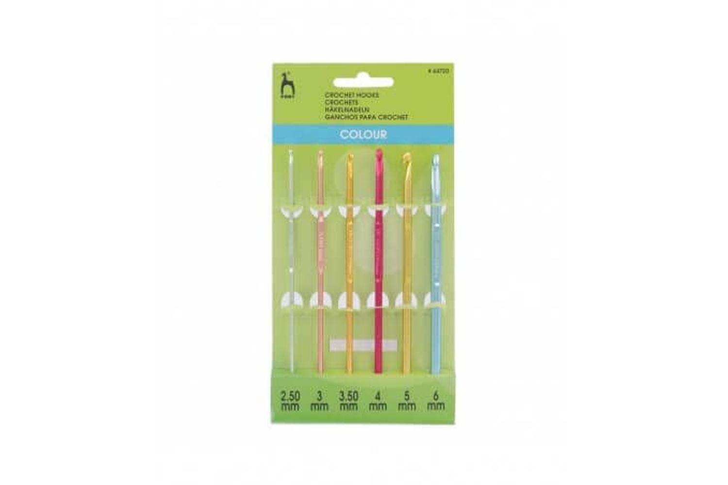 Pony Gro-p44720 - Cl Chk Alu Set - Crochet Hook Set Coloured