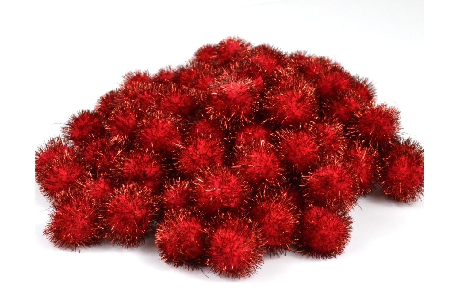 Trimits Gro-pp61 - Pom-poms 1in Pk100 - Pom Poms 25cm Metall
