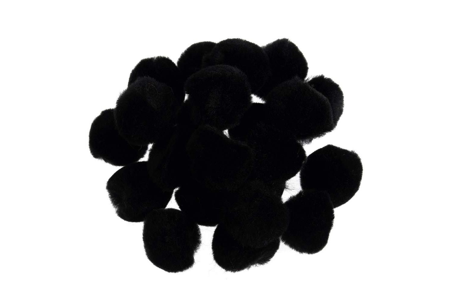 Trimits Gro-pp3bl - Pom-poms 1in Pk100 - Pom Poms 25cm Black