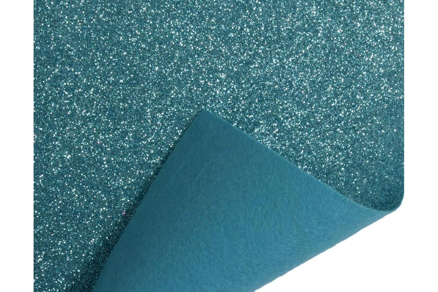 Trimits Gro-gf01\09 - Glitter Felt Sheets 30 X 23cm Light Bl