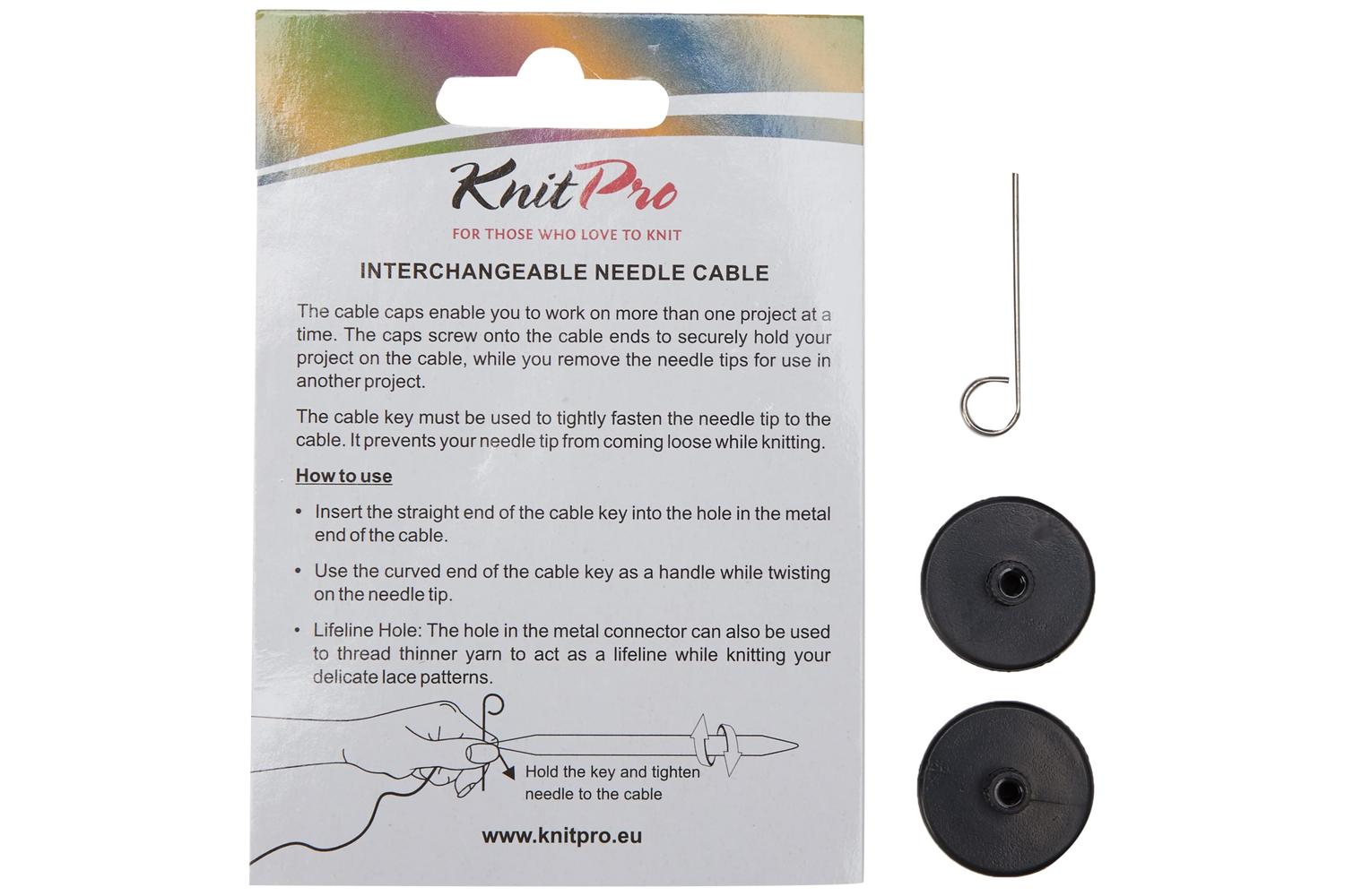 Knitpro Gro-kp10562 - Cable 28cm Black - Cable Circular Inte