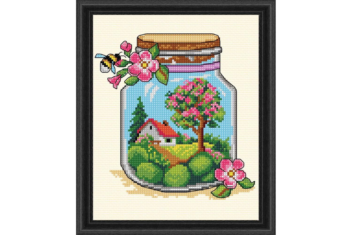 Orchidea Gro-orc.7775 - Jar - Spring - Counted Cross Stitch 