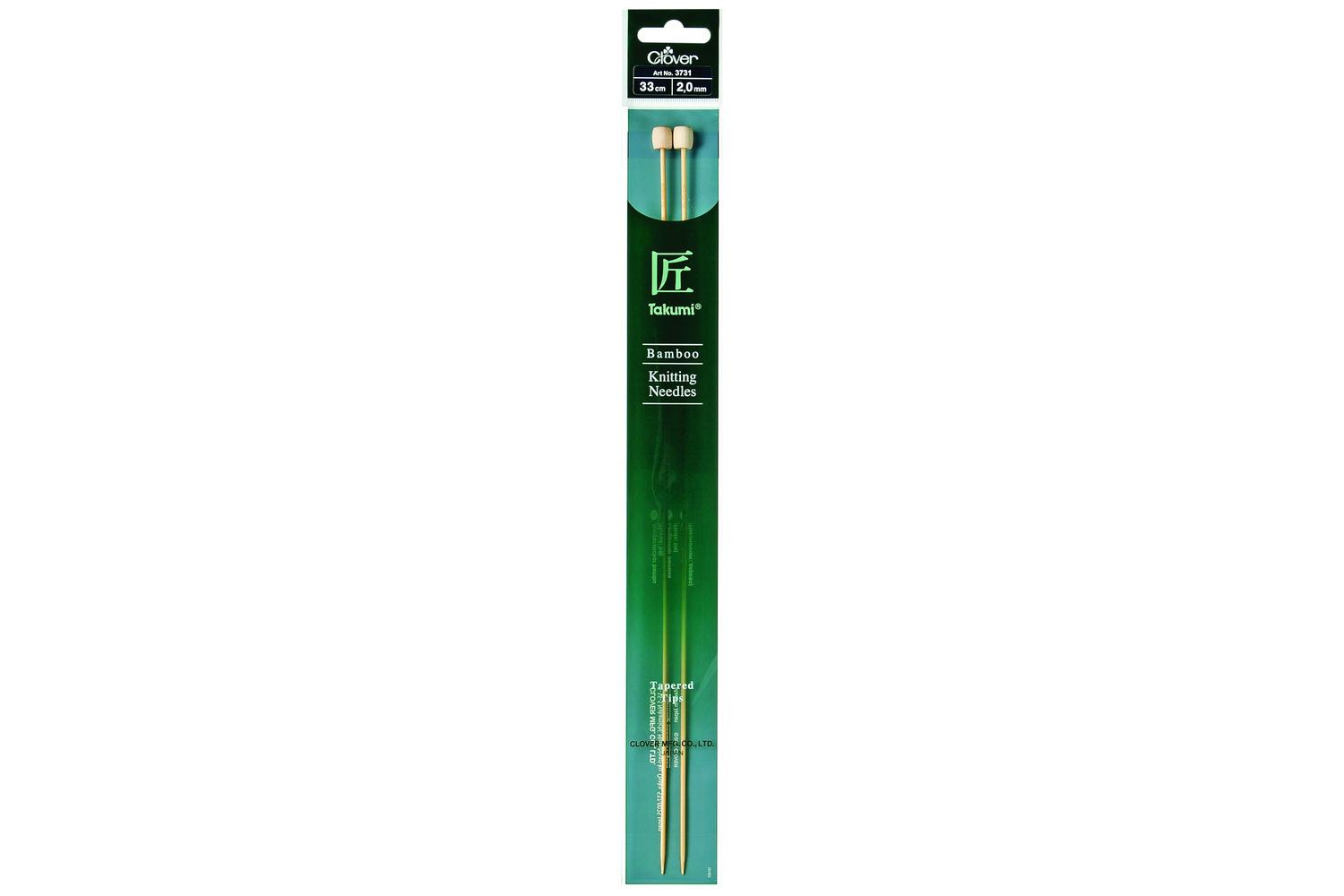 Clover Gro-cl3731 - Knitting Pins Single-ended Takumi Bamboo