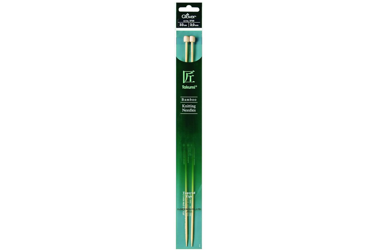 Clover Gro-cl3735 - Knitting Pins Single-ended Takumi Bamboo