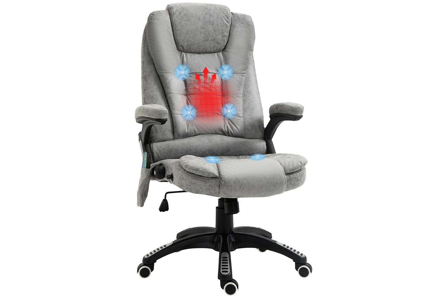 Vinsetto Heated Massage Recliner Office Chair