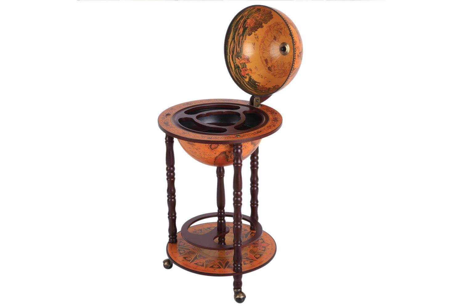 Homcom Globe Shaped Retro Mini Home Bar Cabinet
