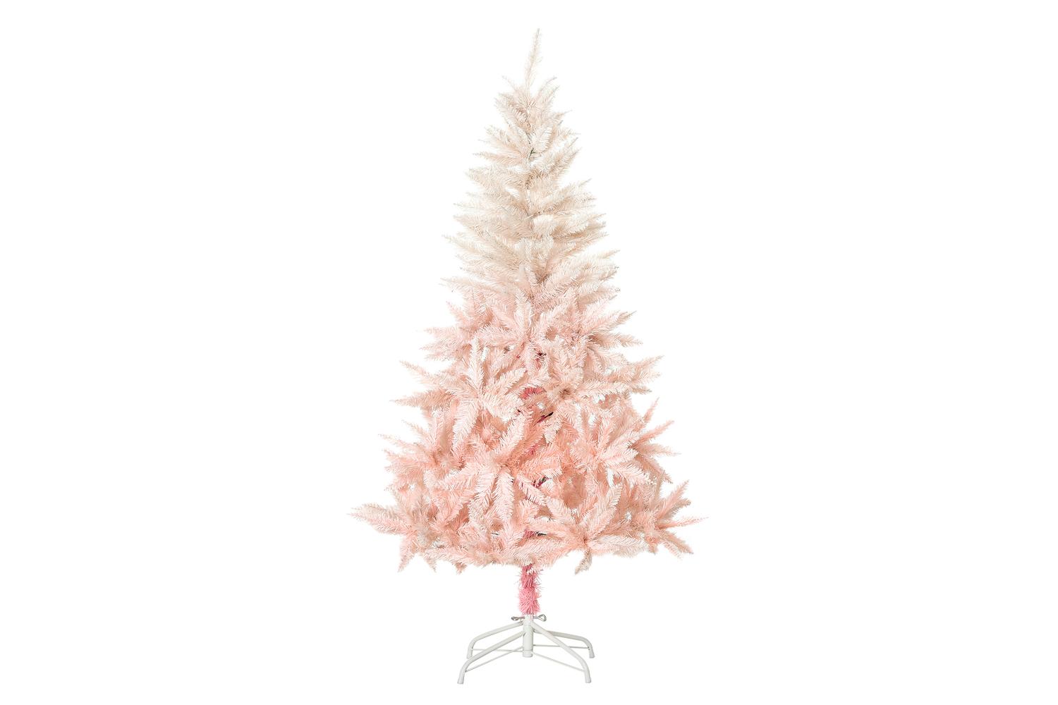 Homcom | Artificial Christmas Tree | Pink | 5ft