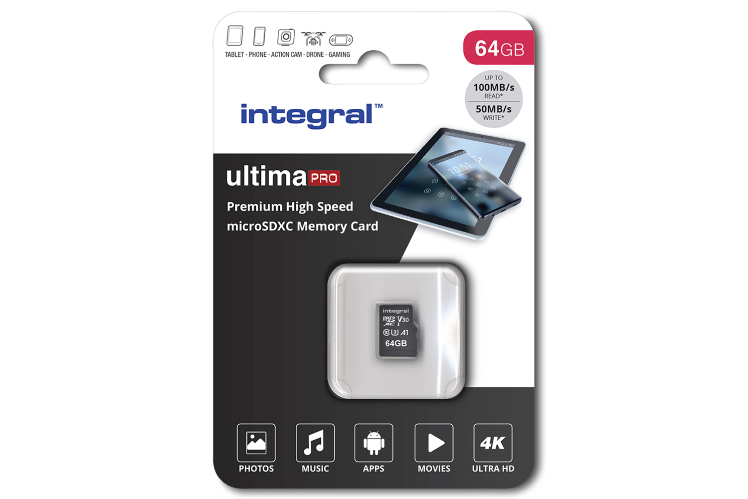 Integral Premium High Speed MICROSDHC/XC Memory Card | 64GB