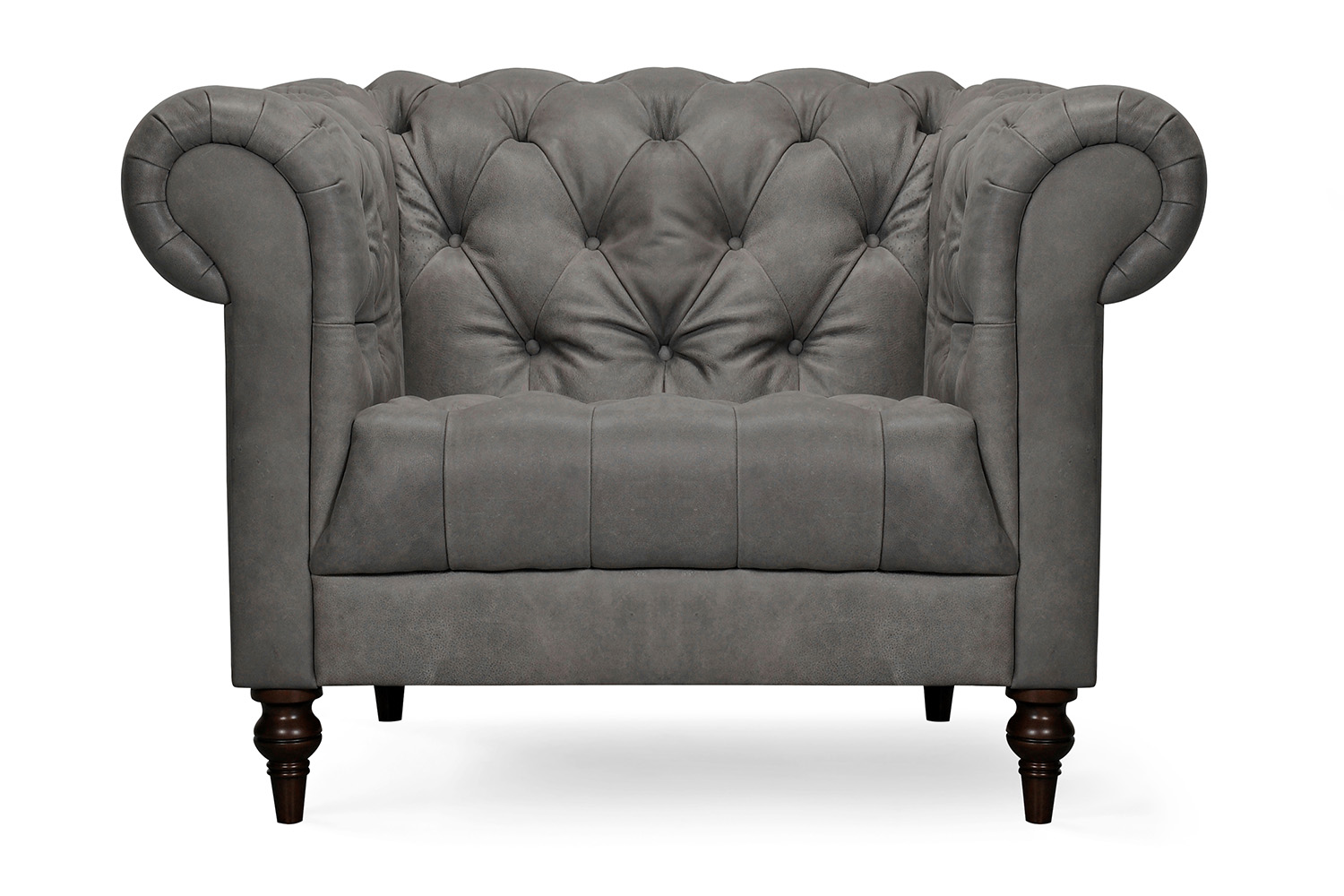 Franco Armchair | Leather | Grey