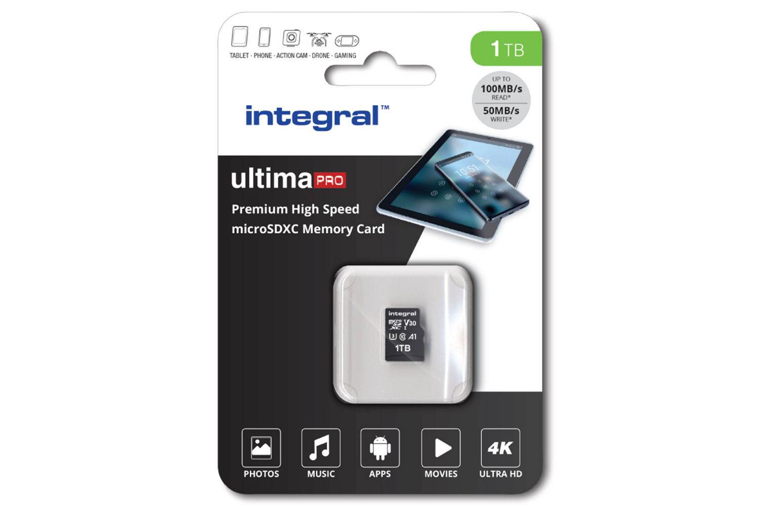 Integral Premium High Speed MICROSDHC/XC Memory Card | 1TB