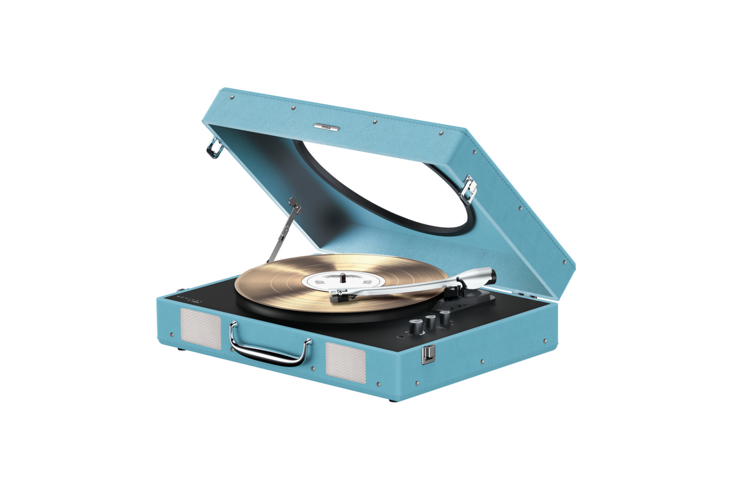 Mixx Revival 65 Vinyl Record Player | MRRP-65-BL-465 | Turquoise Blue