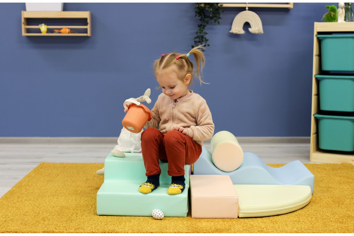 Iglu Soft Play, Safe And Colourful Foam Blocks For Kids - Physical And Intellectual Playset