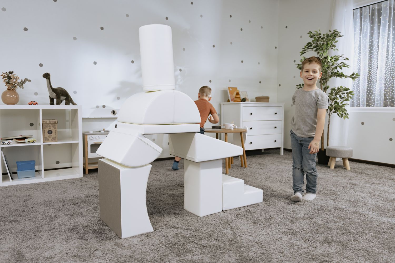 Iglu Soft Play Kids Soft Foam Play Shapes Set For Building, Stacking, And Learning