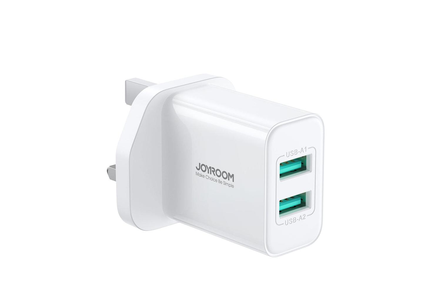 Joyroom 10.5W Dual USB-A Charger | White