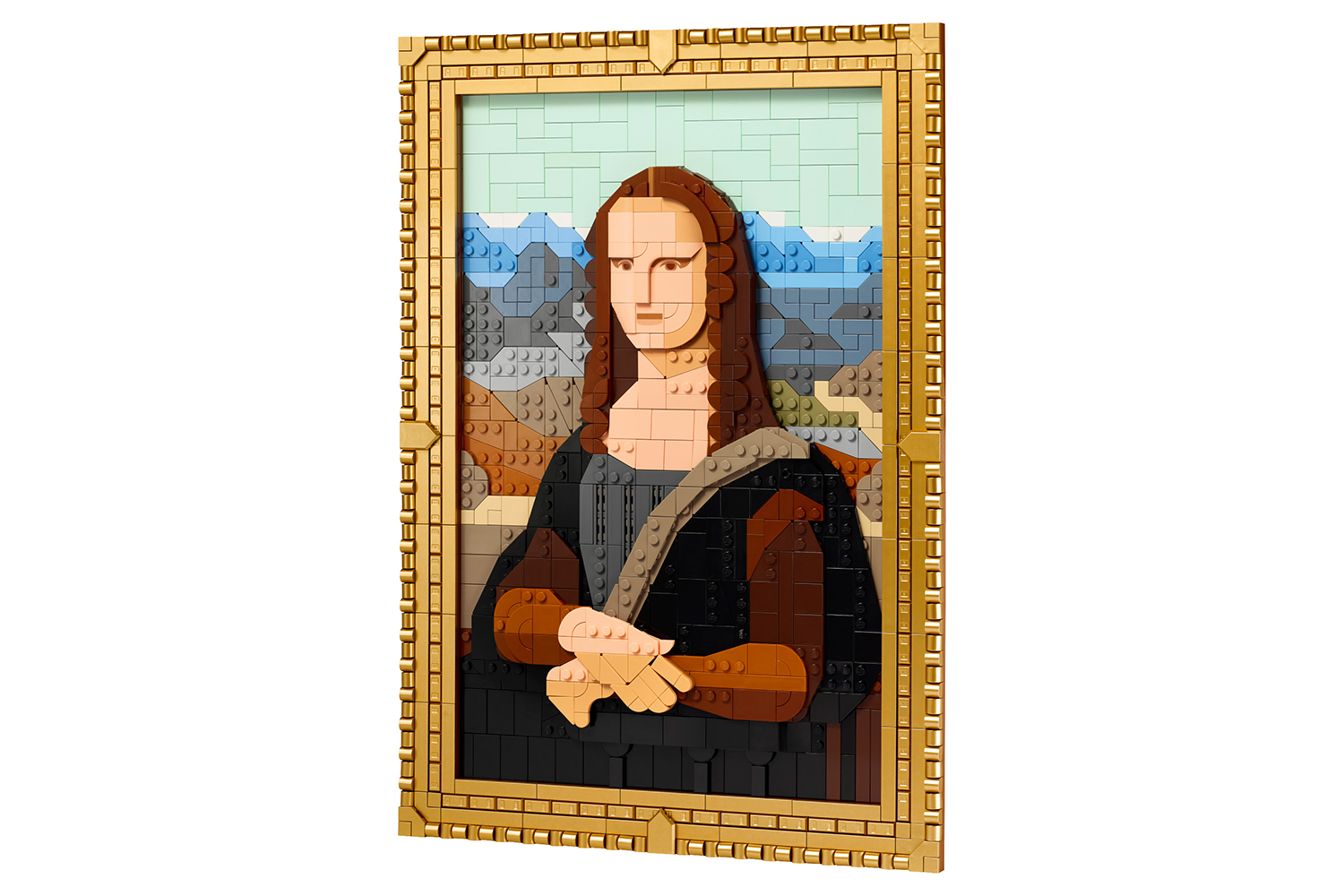 Lego 17x11.5" Mona Lisa Art