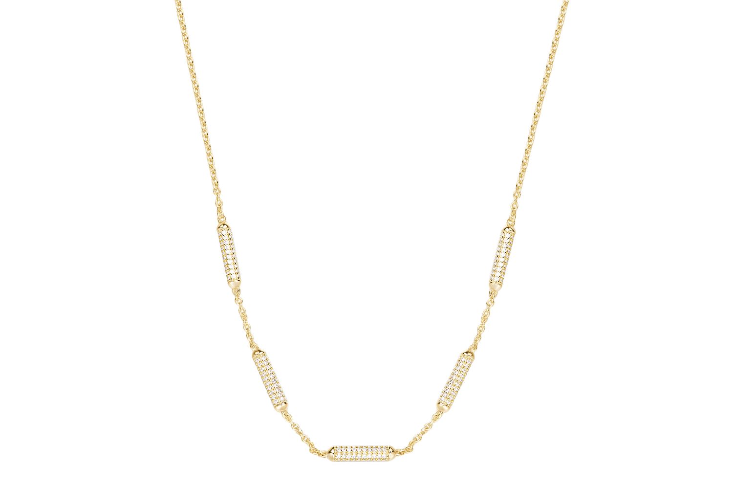 Rosato Rzbi59 - Rosato Bianca Yellow Gold Necklace: Elegant Fashion Jewellery
