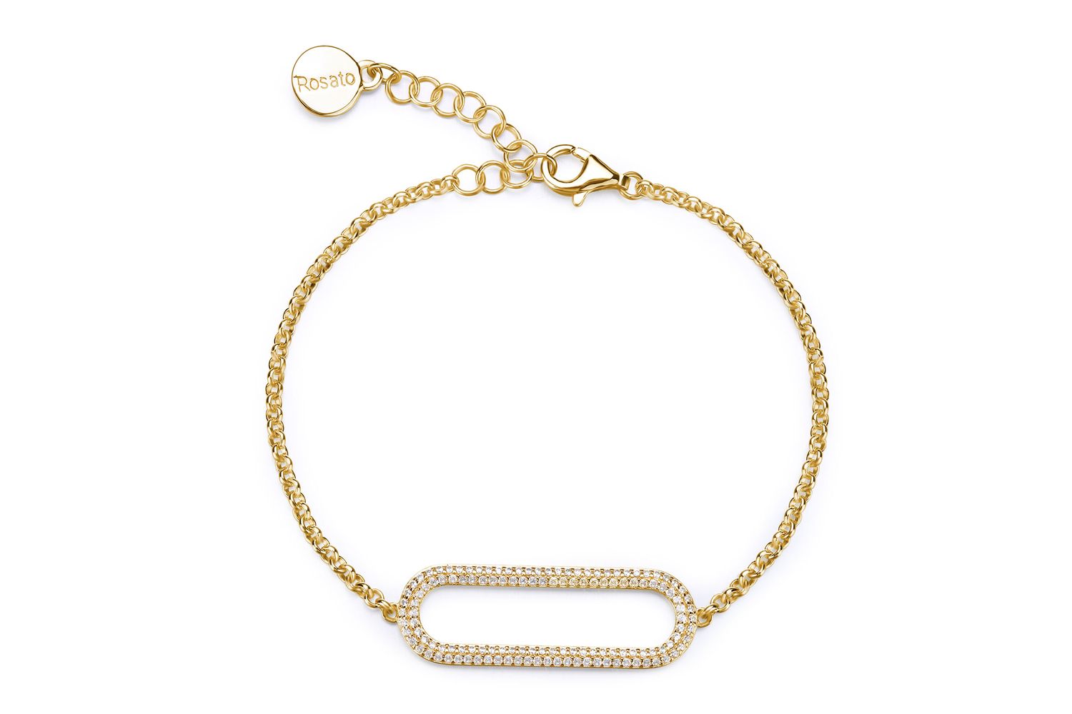 Rosato Rzbi66 - Luxury Rosato Bianca Yellow Gold Bracelet  Women's Classic Italian Fashion Jewellery Rosato Bracelets  Gold Fashion Accessory