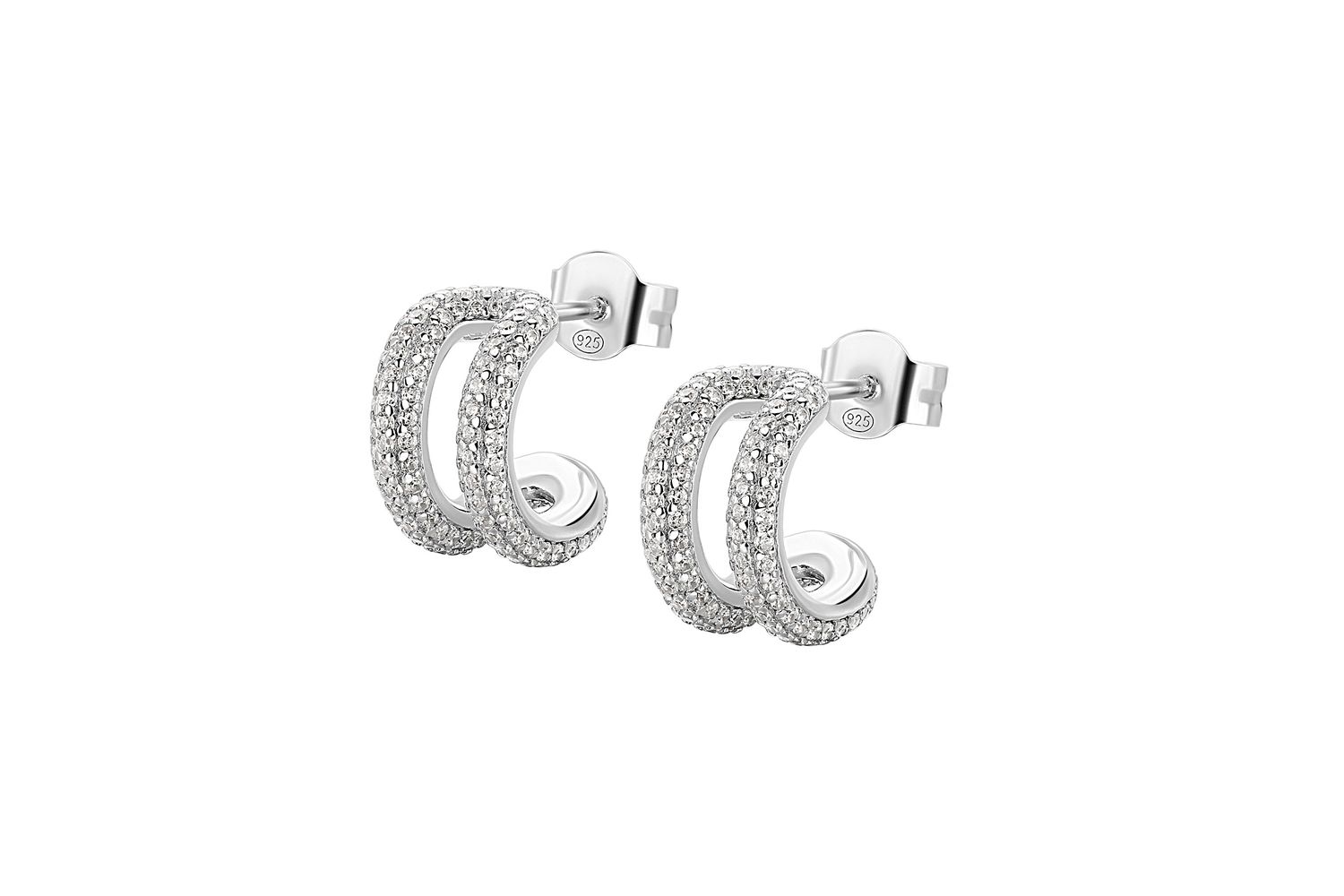 Rosato Bianca Rzbi72 - Luxury Silver Fashion Jewelry, Unique Single Earring By Rosato