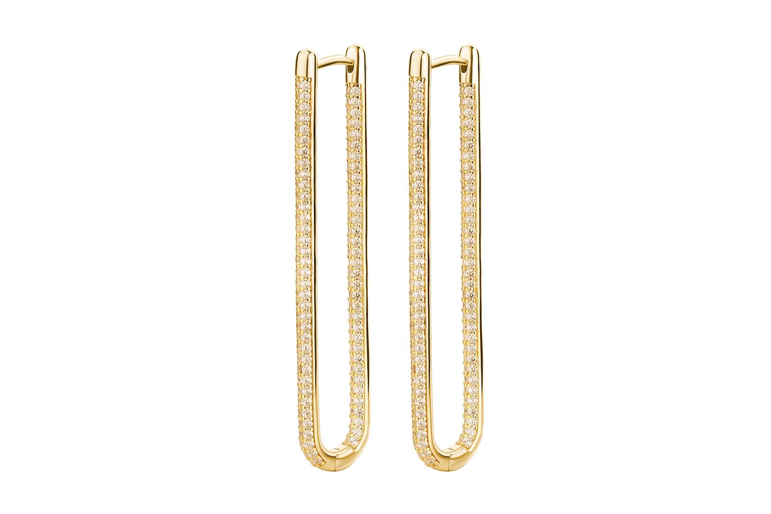 Rosato Bianca Yellow Gold Single Earring - Luxurious Fashion Jewellery