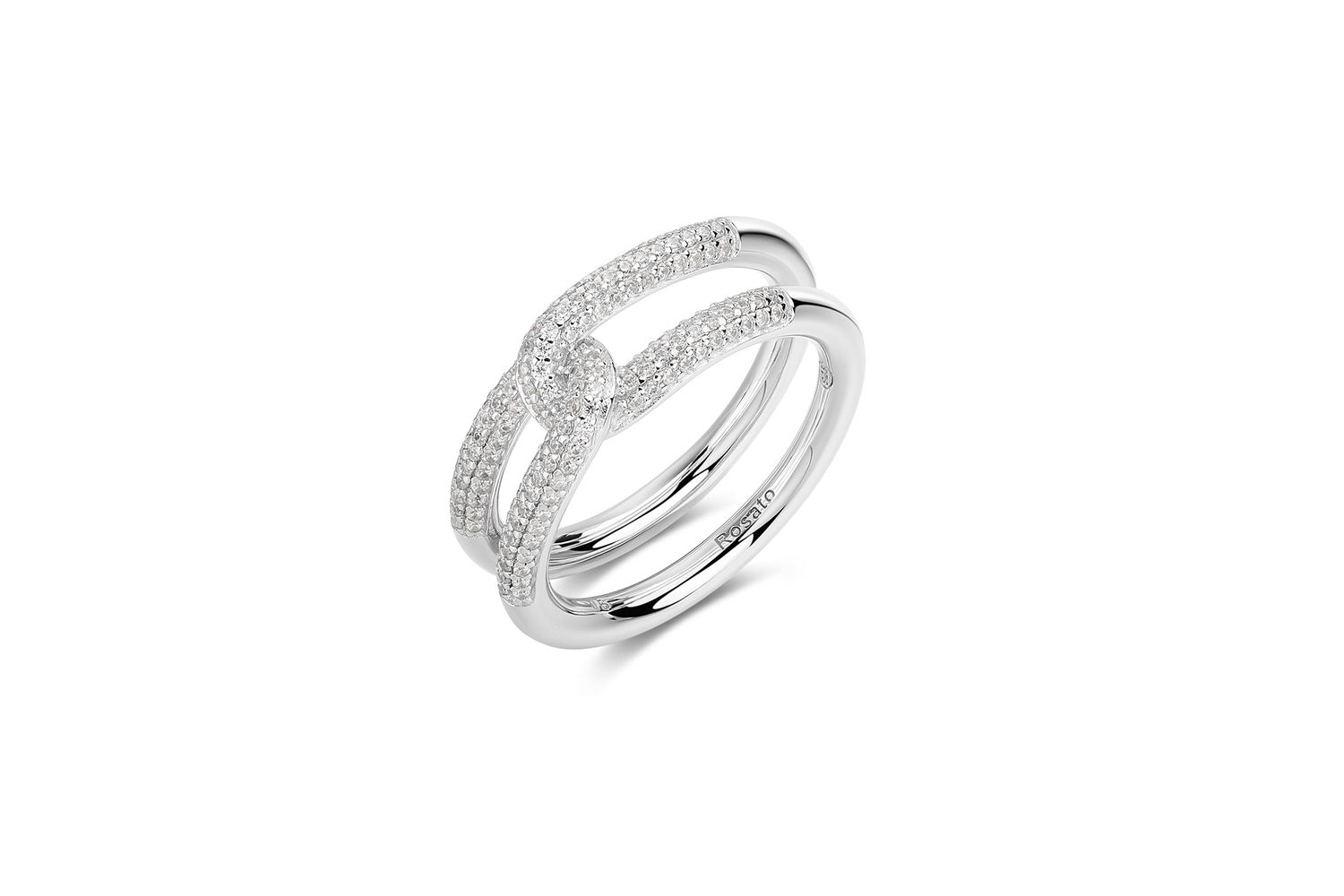 Rosato Bianca Silver Ring: Elegant Fashion Jewellery From An Iconic Brand