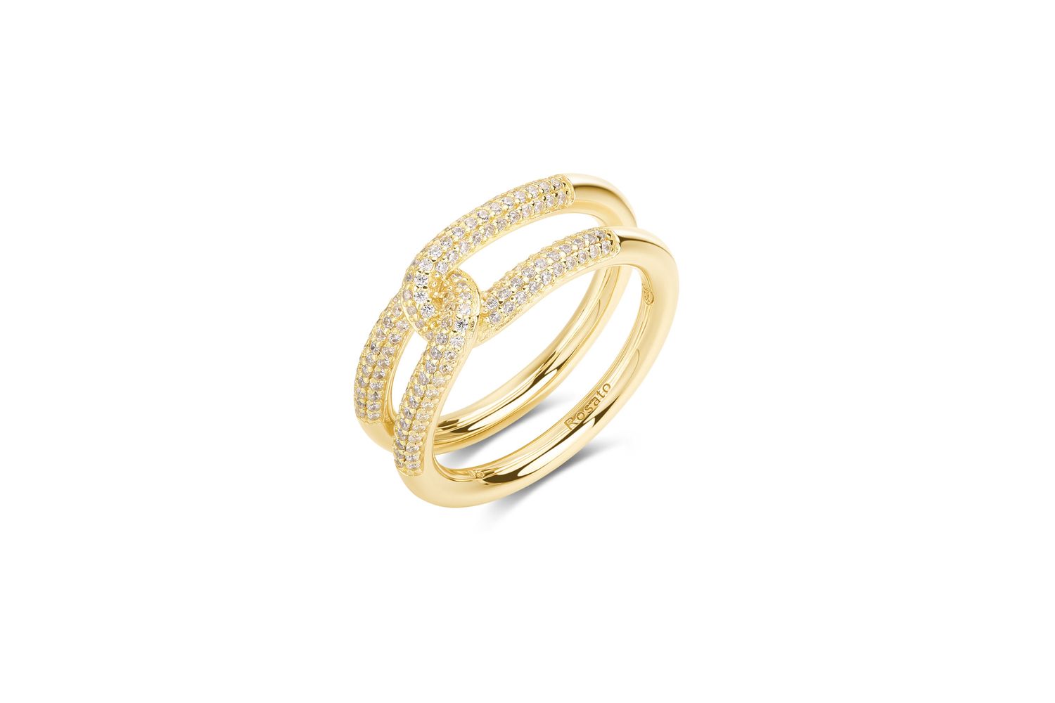 Rosato Rzbi84b - Elegant Rosato Bianca Yellow Gold Ring, Pearl Ring Ladies Accessories