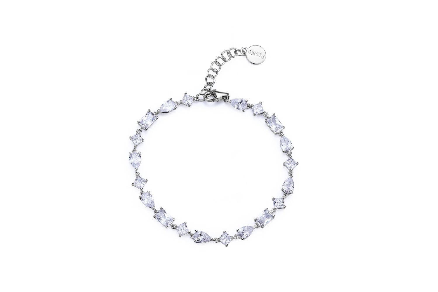 Rosato Rzge16 - Exquisite Rosato Gemma Silver Bracelet - Fashionable Jewellery