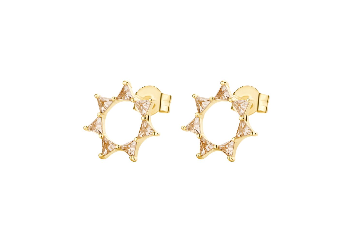Rosato Vittoria Yellow Gold Single Earring - Stylish Fashion Jewellery By Rosato