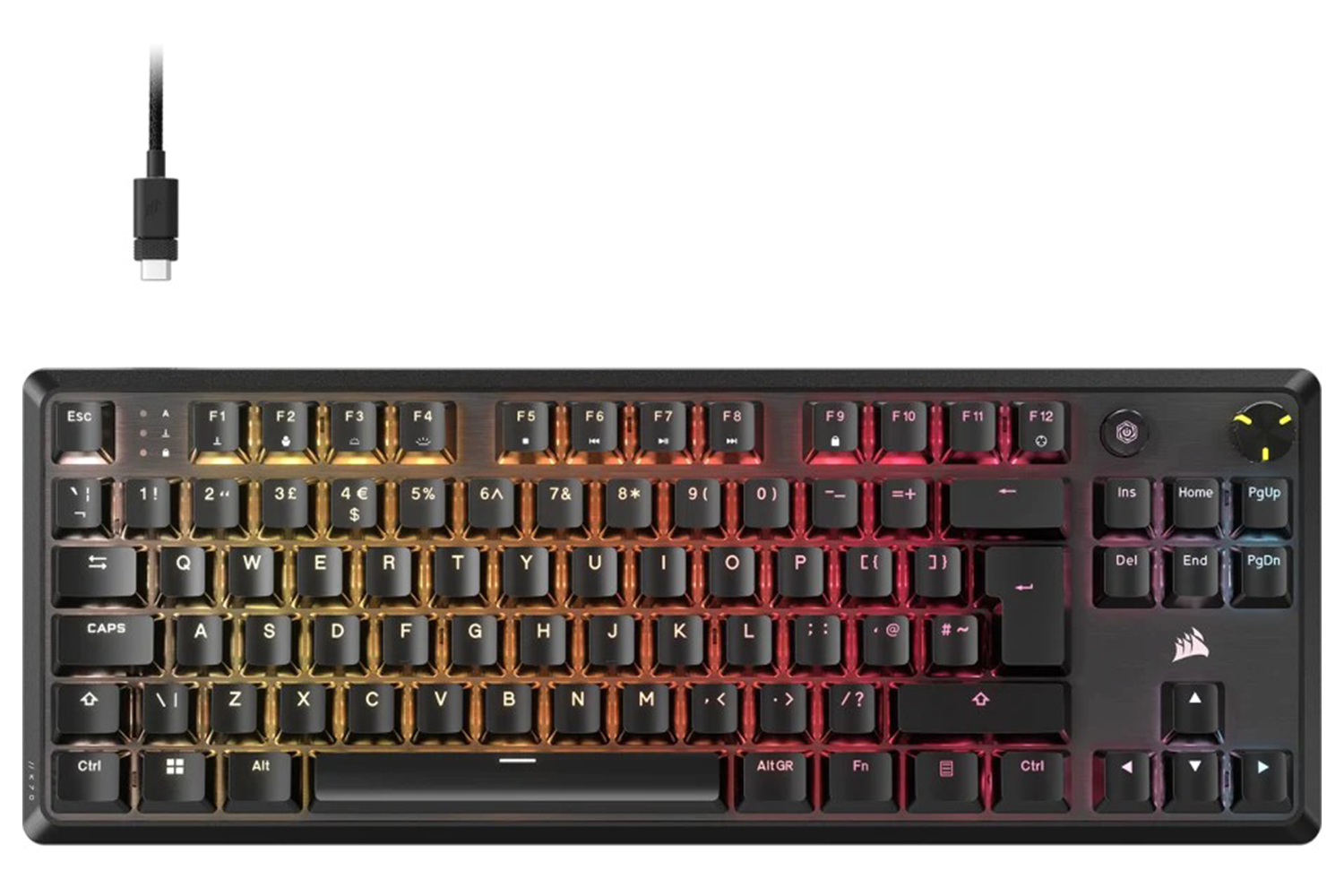 Corsair K70 CORE TKL RGB Mechanical Gaming Keyboard | Black
