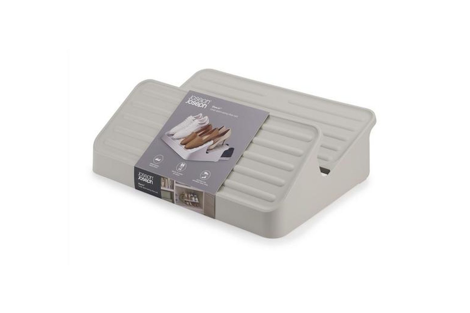 Joseph Joseph | 55002 | Large Space-saving Shoe Rack (ecru) - Efficient Shoe Organiser  Diy, Storage And Organisation Equipment