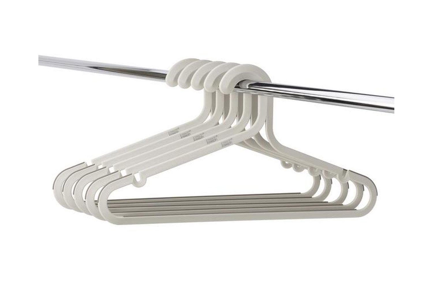 Joseph Joseph | 55003 | Orderly 5pc Anti-tangle Eco-friendly Hanger Set, Ecru