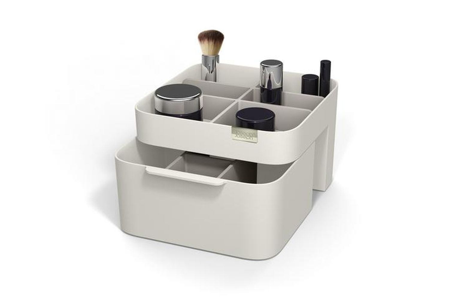 Joseph Joseph | 75004 | Viva Cosmetic Organiser, Functional Make-up And Accessories Storage With Drawer, Shell