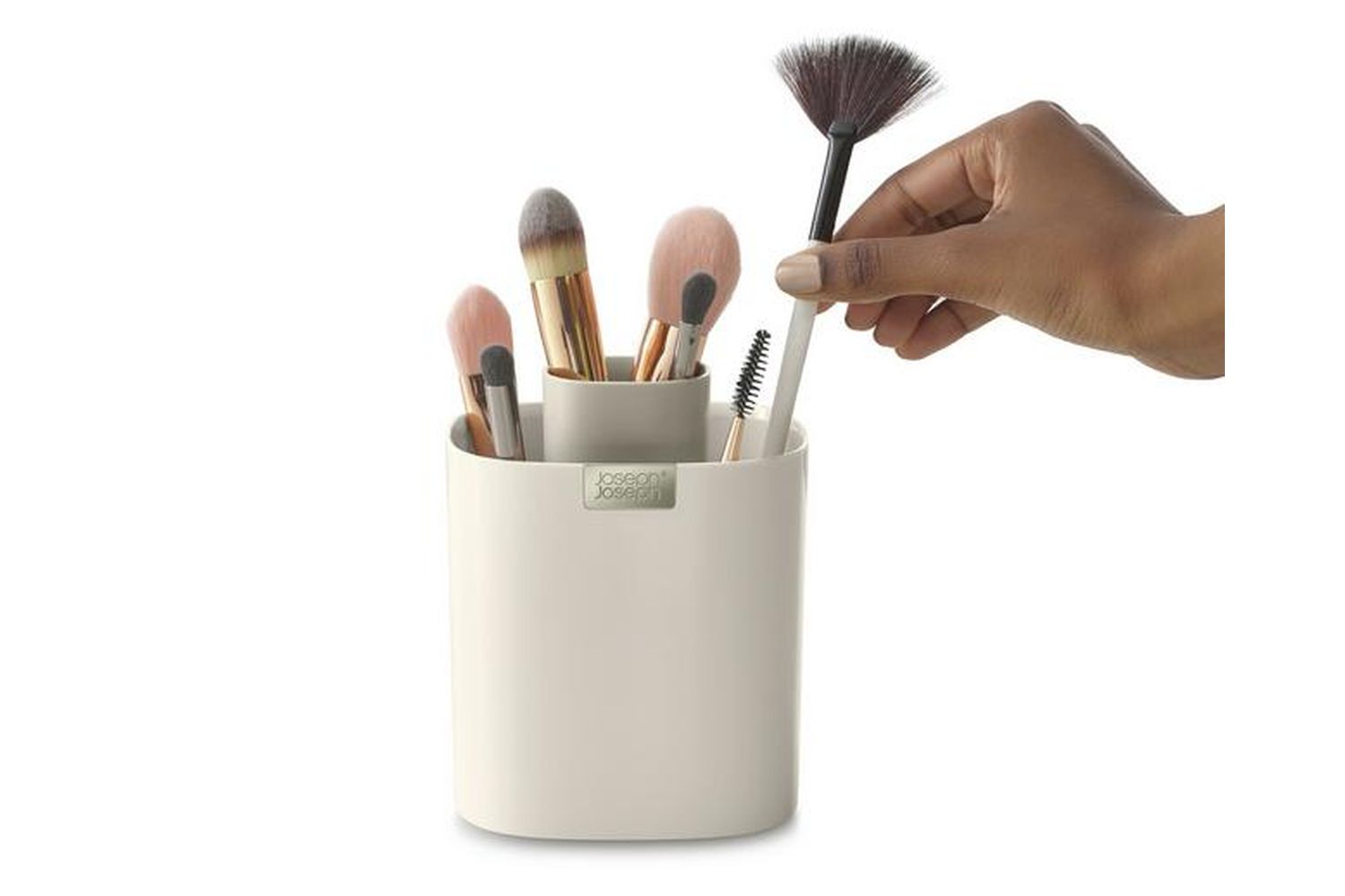 Joseph Joseph | 75008 | Viva Makeup Brush Pot: High-capacity Makeup Accessory Storage (shell)