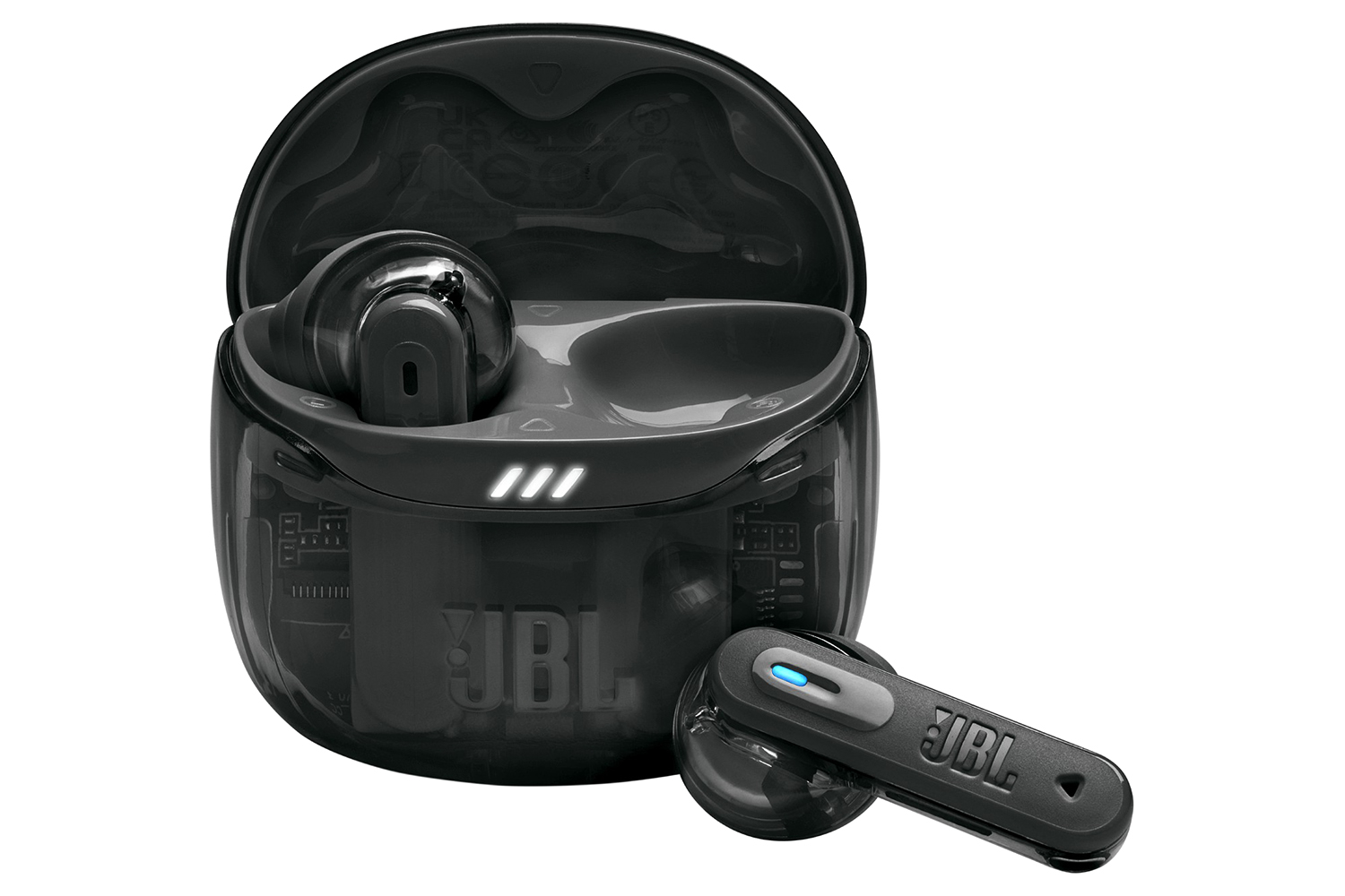 JBL Tune Flex 2 Ghost Edition Noise Cancelling Earbuds | Ghost Black