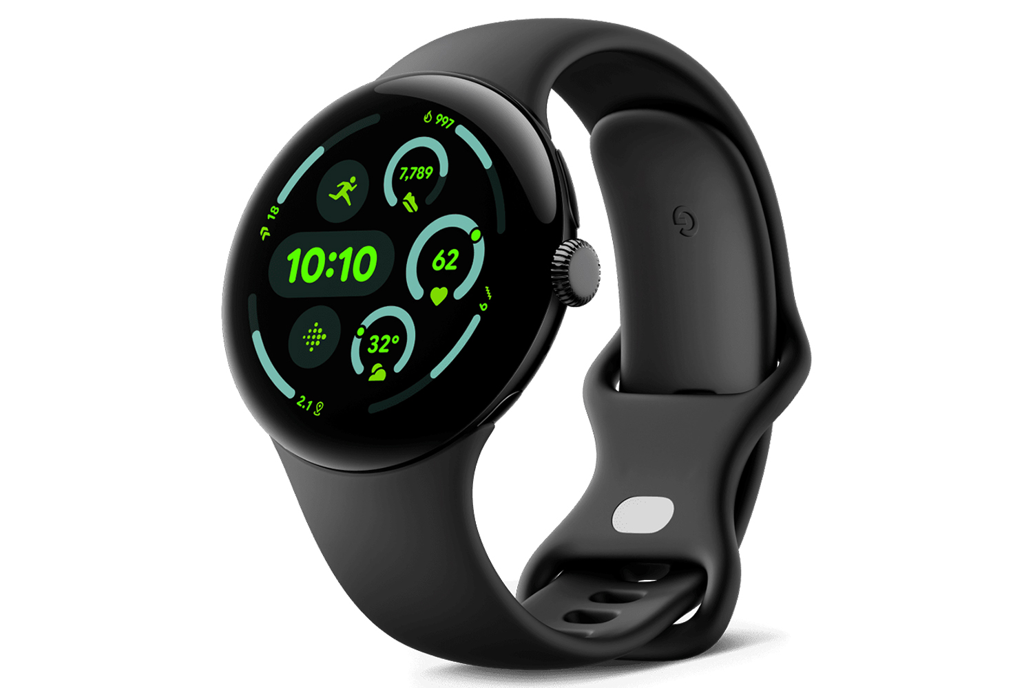 Google Pixel Watch 3 | 45mm | Matte Black/Obsidian