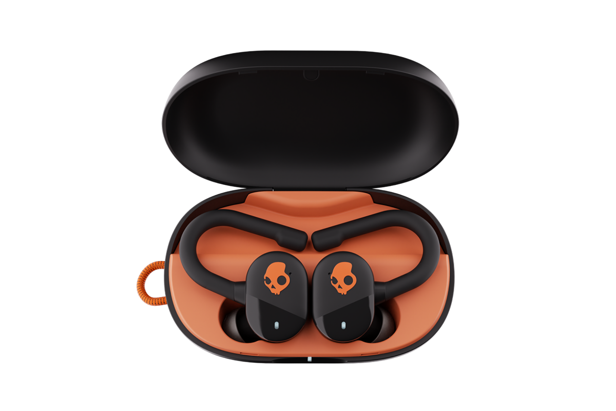 Skullcandy Push Play Active True Wireless Earbuds | Black/orange