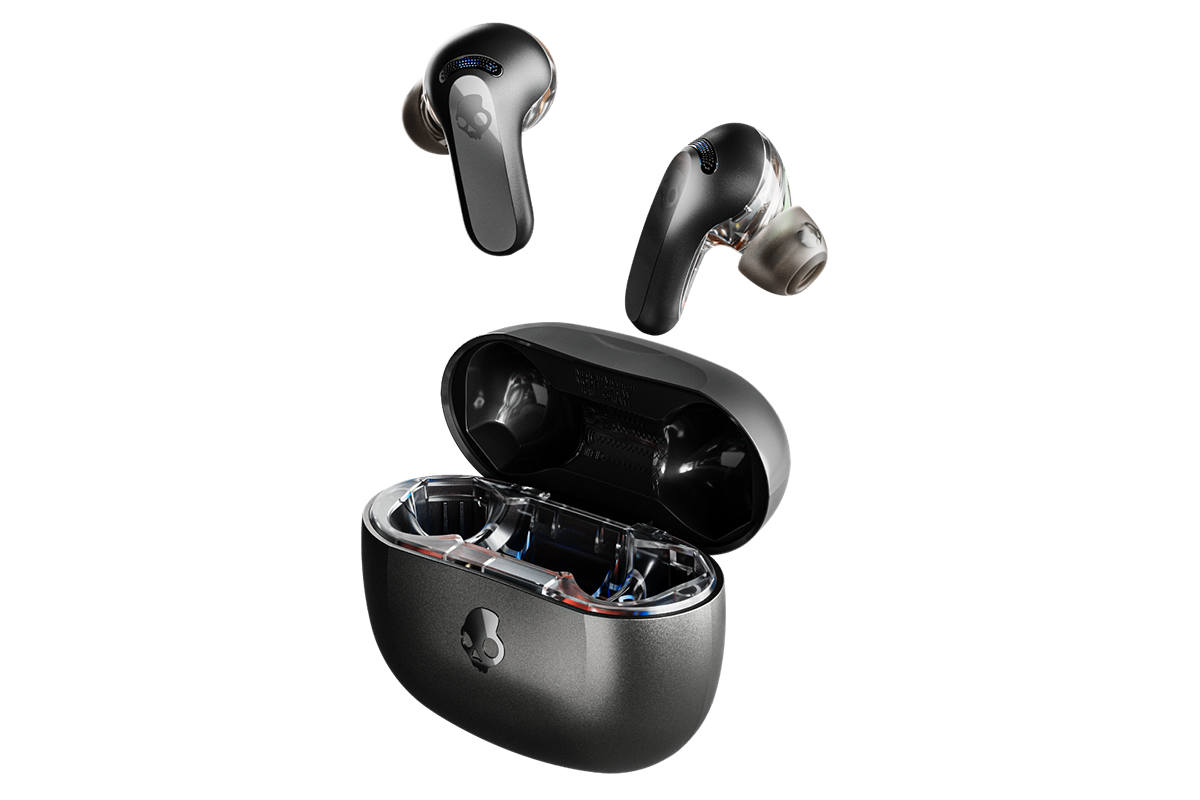Skullcandy Rail ANC True Wireless Earbuds with Active Noise Cancelling | True Black