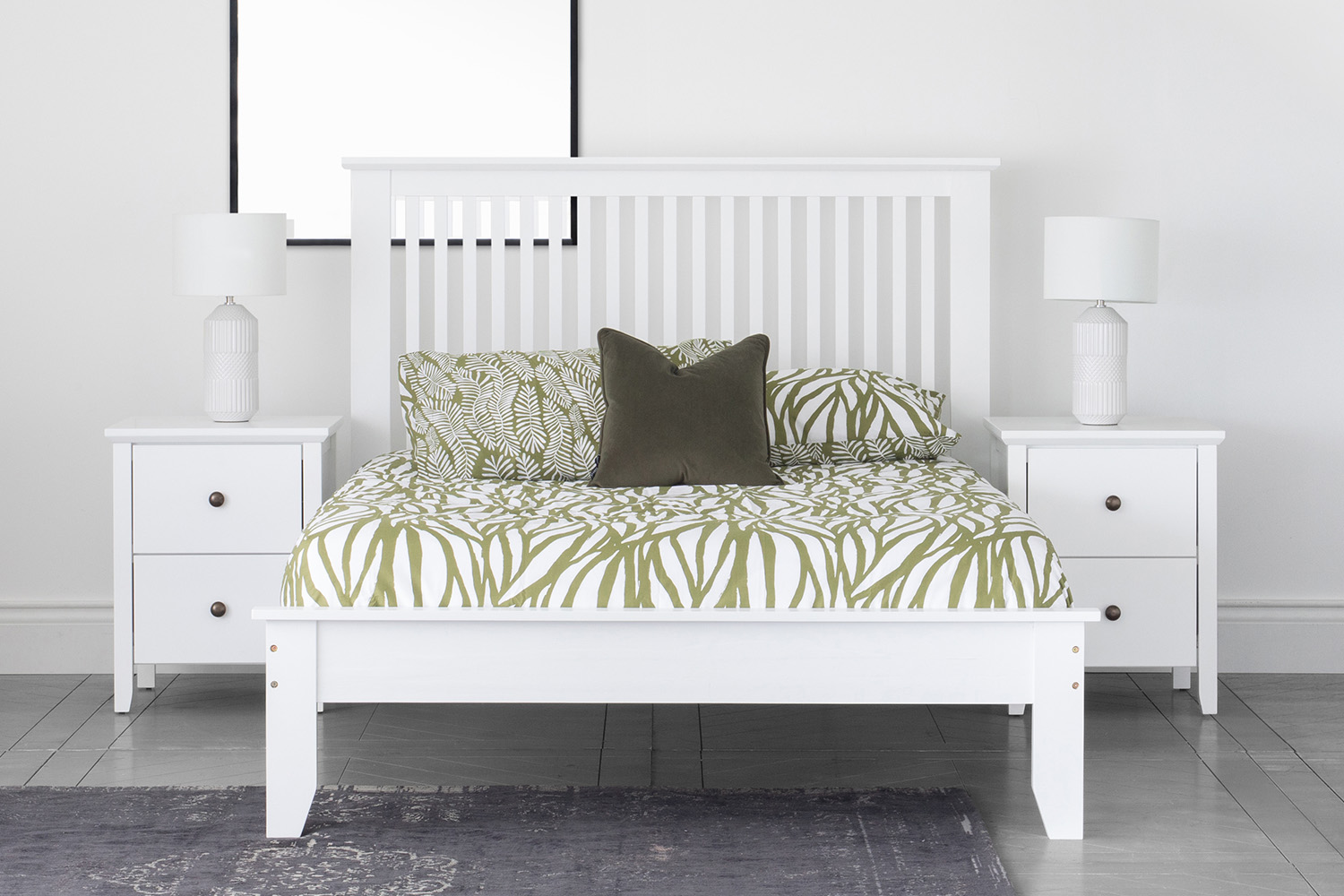 Ezra Bed Frame | Double | 4ft6 | White