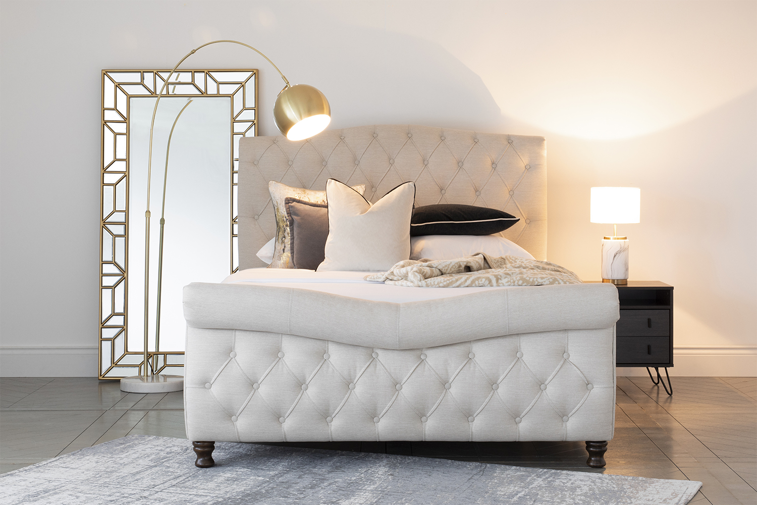 Shelbourne Bed Frame | Double | 4ft6 | Oat