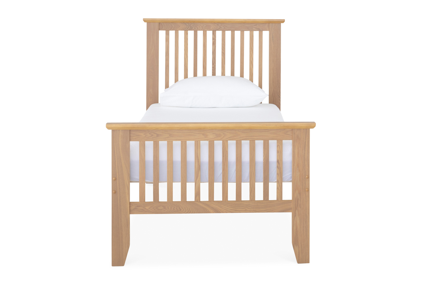 Wren High Footboard Bed Frame | Single | 3ft | Ash