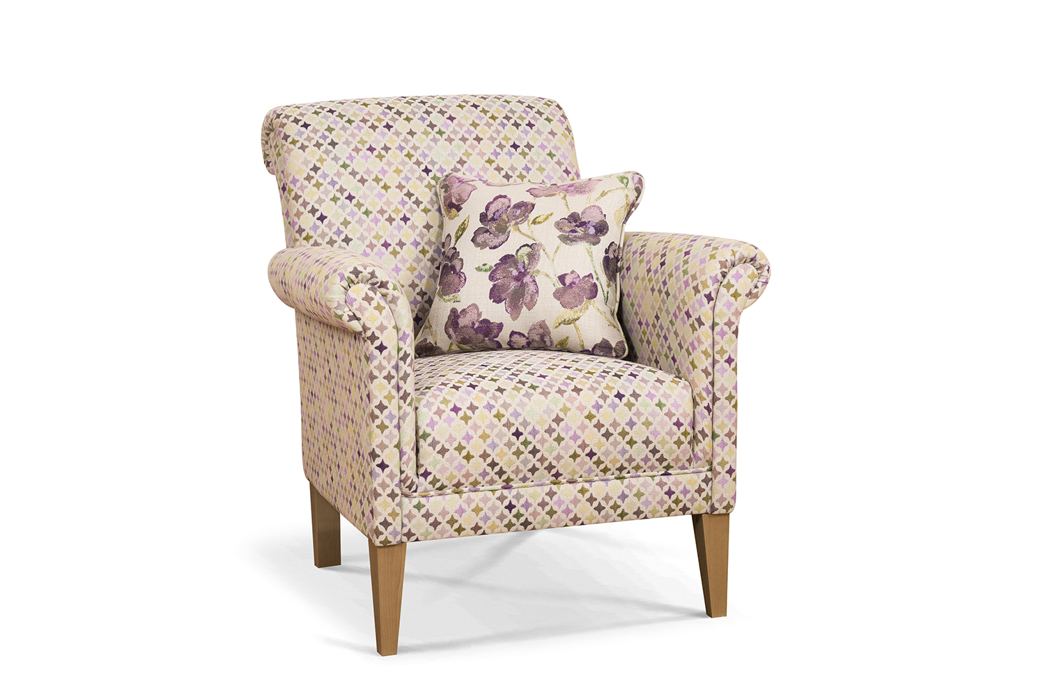 Preston Bedroom Chair | Star Rose With Scatter