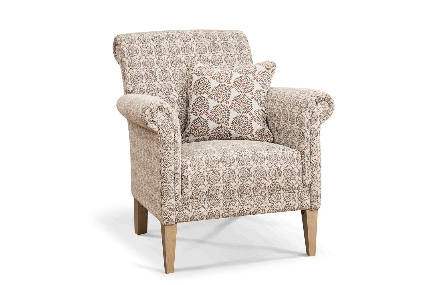 Preston Bedroom Chair | Mandy Spice with Scatter