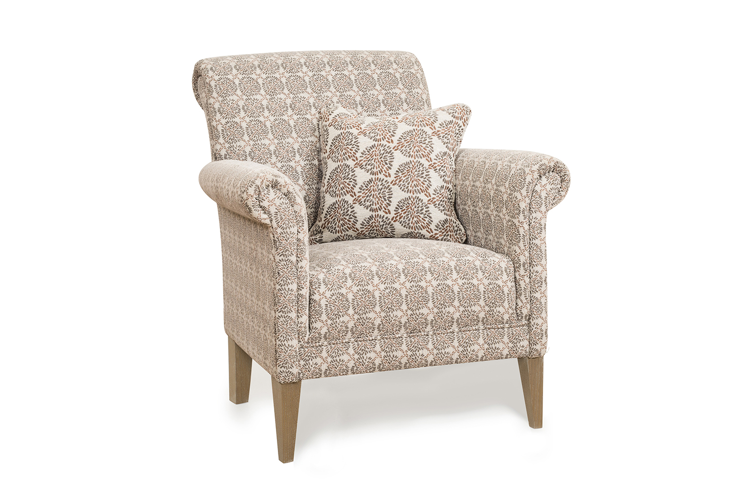 Preston Bedroom Chair | Mandy Spice with Scatter